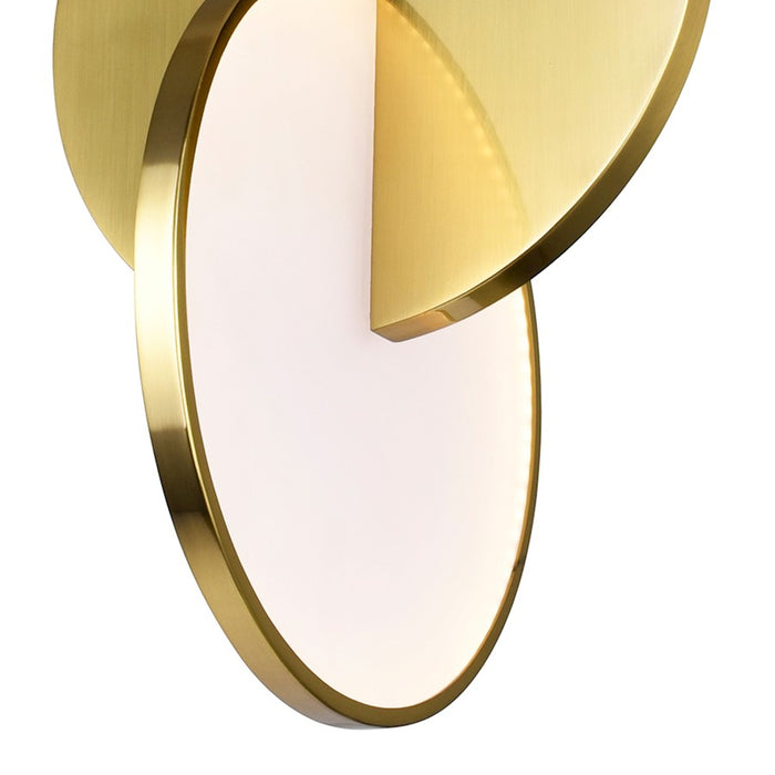 CWI Lighting Tranche Down Mini Pendant, Brushed Brass