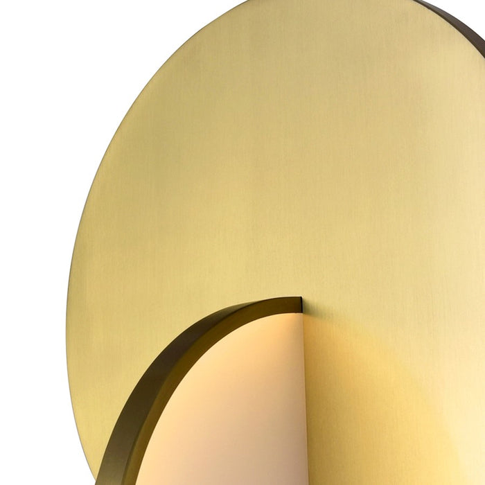 CWI Lighting Tranche Down Mini Pendant, Brushed Brass
