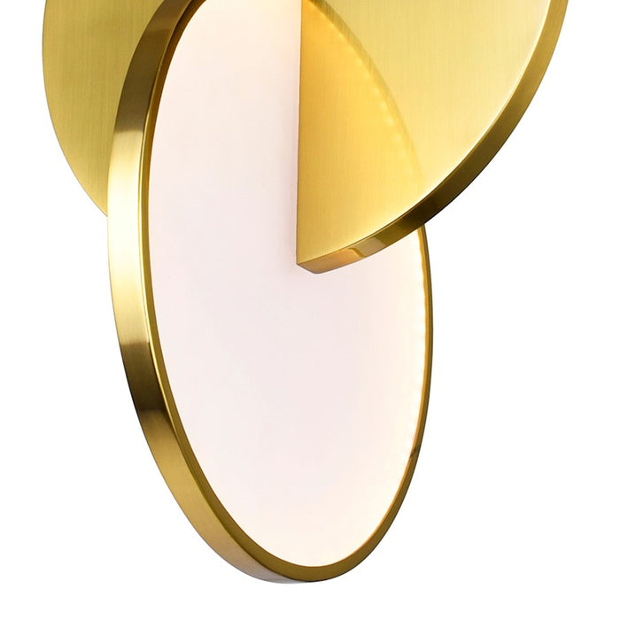 CWI Lighting Tranche 18" Multi Point Pendant, Brushed Brass