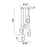CWI Lighting Tranche 18" Multi Point Pendant, Brushed Brass