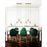 CWI Lighting Tranche Chandelier, Brushed Brass