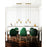CWI Lighting Tranche Chandelier, Brushed Brass