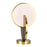 CWI Lighting Tranche Table Lamp, Brushed Brass