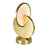 CWI Lighting Tranche Table Lamp, Brushed Brass