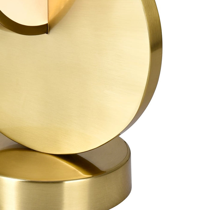 CWI Lighting Tranche Table Lamp, Brushed Brass