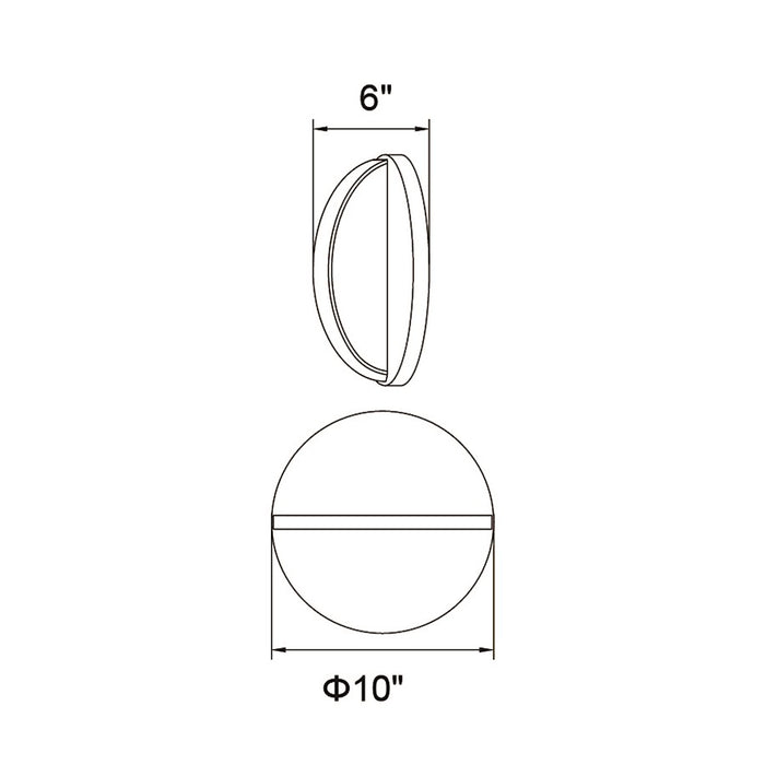 CWI Lighting Tranche 10" Wall Sconce, Brushed Brass