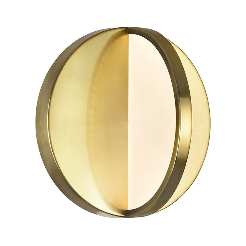 CWI Lighting Tranche 7" Wall Sconce, Brushed Brass