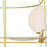 CWI Orbit 3 Light Down Chandelier, Medallion Gold/Frosted