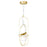 CWI Orbit 1 Light Down Mini Pendant, Medallion Gold/Frosted