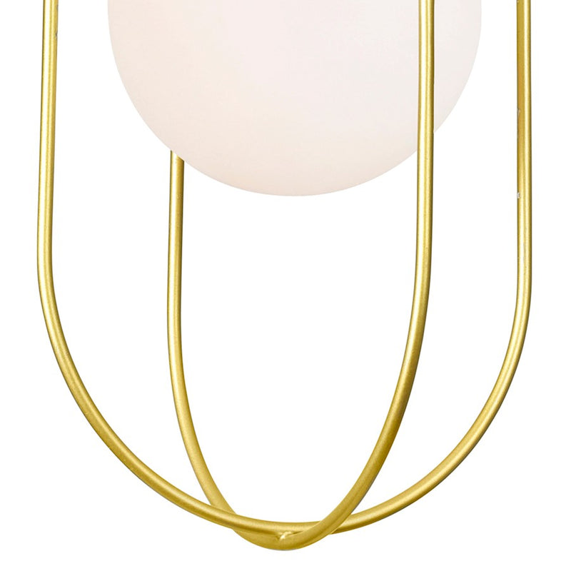 CWI Orbit 1 Light Down Mini Pendant, Medallion Gold/Frosted