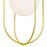 CWI Orbit 1 Light Down Mini Pendant, Medallion Gold/Frosted