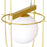CWI Orbit 1 Light Down Mini Pendant, Medallion Gold/Frosted