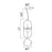 CWI Orbit 1 Light Down Mini Pendant, Medallion Gold/Frosted