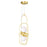 CWI Lighting Orbit 2 Light Down Pendant, Medallion Gold/Frosted