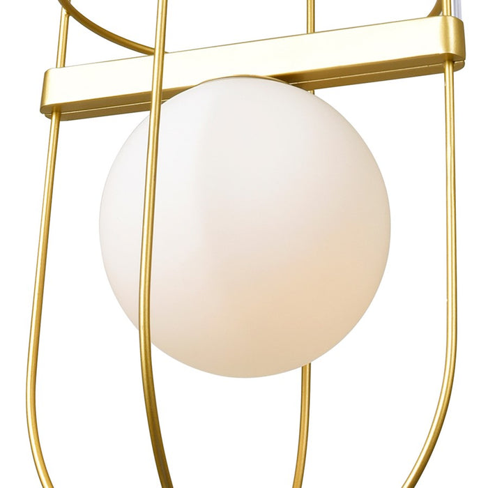 CWI Lighting Orbit 3 Light Down Pendant, Medallion Gold/Frosted