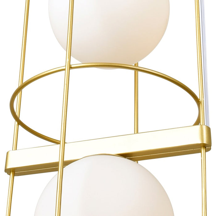 CWI Lighting Orbit 3 Light Down Pendant, Medallion Gold/Frosted