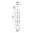 CWI Lighting Orbit 3 Light Down Pendant, Medallion Gold/Frosted