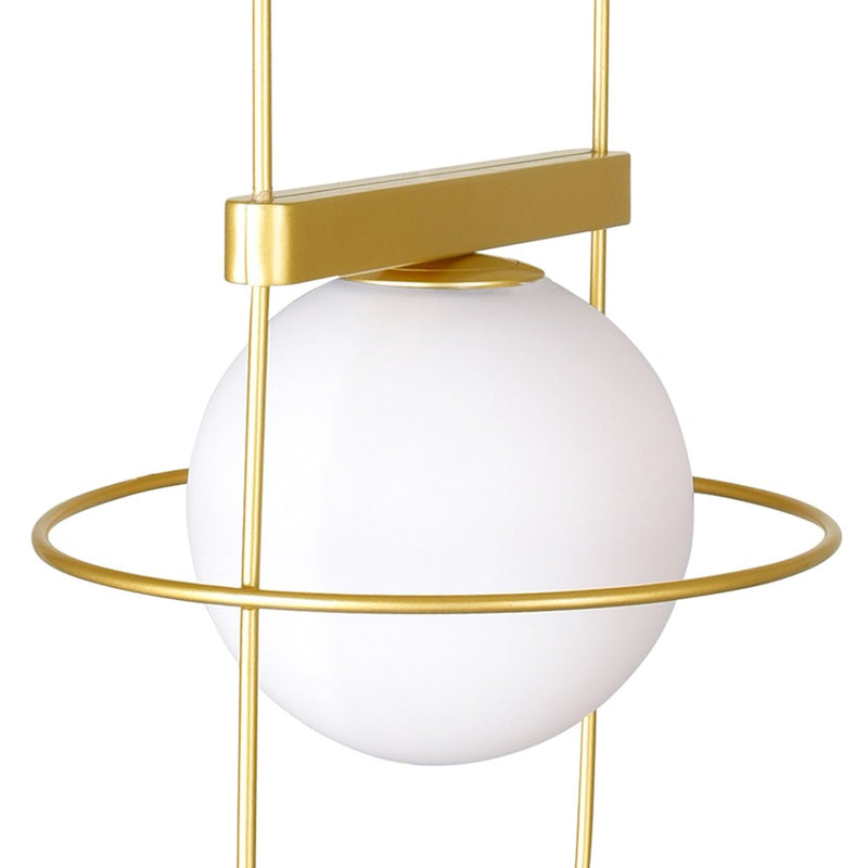 CWI Lighting Orbit 1-Lt 14" Table Lamp, Medallion Gold/Frosted