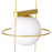 CWI Lighting Orbit 1-Lt 14" Table Lamp, Medallion Gold/Frosted