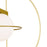 CWI Lighting Orbit 1-Lt 14" Table Lamp, Medallion Gold/Frosted