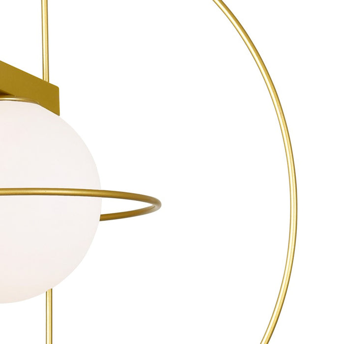 CWI Lighting Orbit 1-Lt 14" Table Lamp, Medallion Gold/Frosted