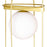 CWI Lighting Orbit 1 Light 7" Table Lamp, Medallion Gold/Frosted