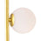 CWI Celeste 3 Light Down Mini Pendant, Medallion Gold/Frosted