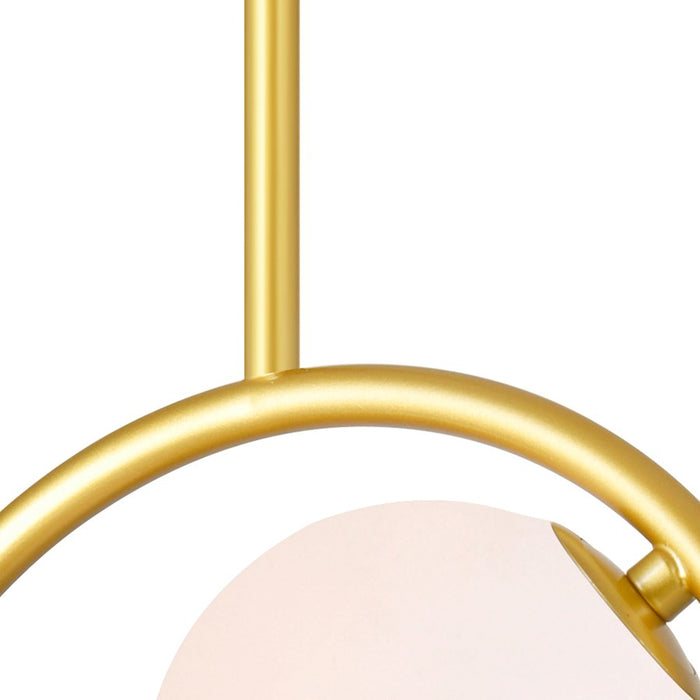 CWI Celeste 3 Light Down Mini Pendant, Medallion Gold/Frosted