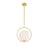 CWI Celeste 1-Lt 14" Down Mini Pendant, Medallion Gold/Frosted - 1212P14-1-169