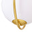CWI Celeste 1-Lt 14" Down Mini Pendant, Medallion Gold/Frosted