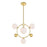 CWI Celeste 4 Light Down Pendant, Medallion Gold/Frosted - 1212P16-4-169