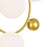CWI Celeste 4 Light Down Pendant, Medallion Gold/Frosted