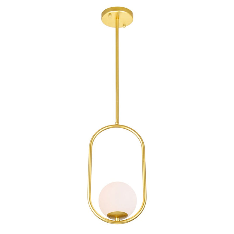CWI Celeste 1 Light 8" Down Mini Pendant, Medallion Gold/Frosted