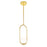 CWI Celeste 1 Light 8" Down Mini Pendant, Medallion Gold/Frosted