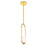 CWI Celeste 1 Light 8" Down Mini Pendant, Medallion Gold/Frosted