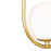 CWI Celeste 1 Light 8" Down Mini Pendant, Medallion Gold/Frosted