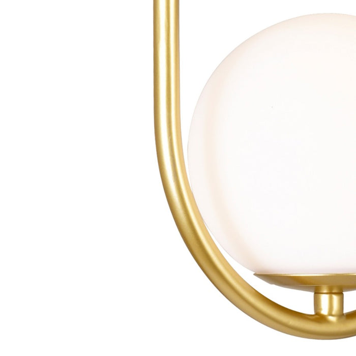 CWI Celeste 1 Light 8" Down Mini Pendant, Medallion Gold/Frosted