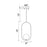 CWI Celeste 1 Light 8" Down Mini Pendant, Medallion Gold/Frosted
