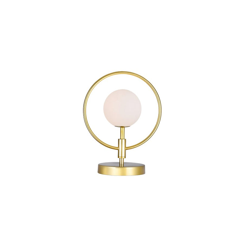 CWI Lighting Celeste 1 Light Table Lamp, Medallion Gold/Frosted