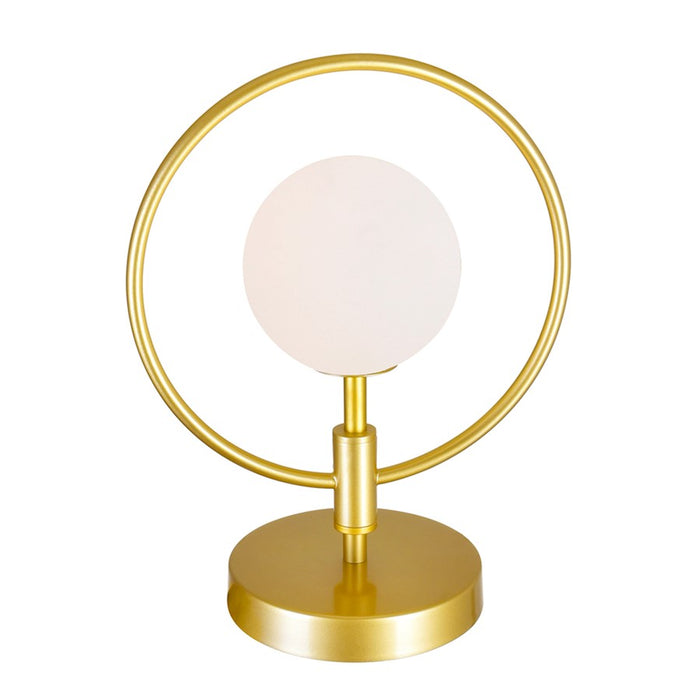 CWI Lighting Celeste 1 Light Table Lamp, Medallion Gold/Frosted