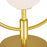 CWI Lighting Celeste 1 Light Table Lamp, Medallion Gold/Frosted