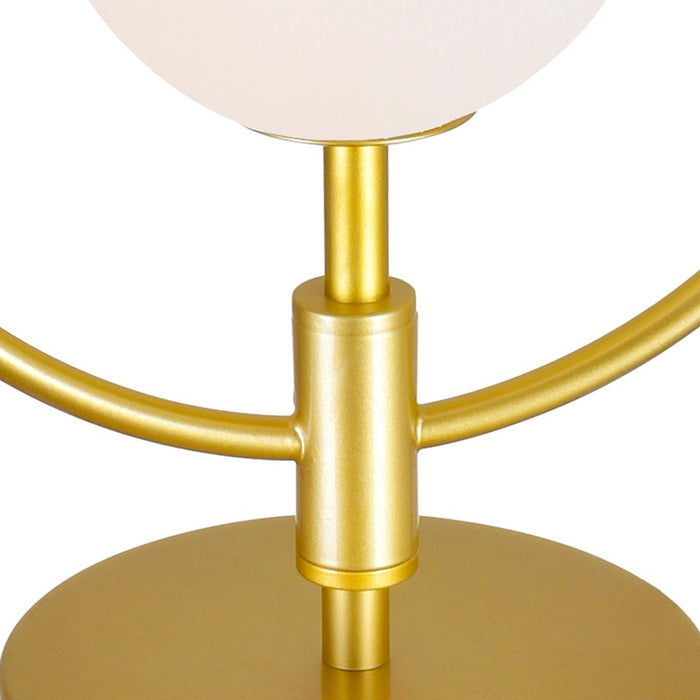 CWI Lighting Celeste 1 Light Table Lamp, Medallion Gold/Frosted