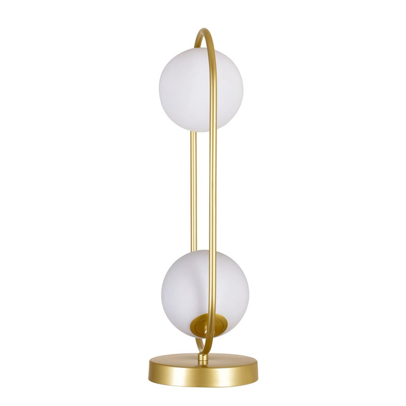 CWI Lighting Celeste 2 Light Table Lamp, Medallion Gold/Frosted
