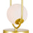 CWI Lighting Celeste 2 Light Table Lamp, Medallion Gold/Frosted