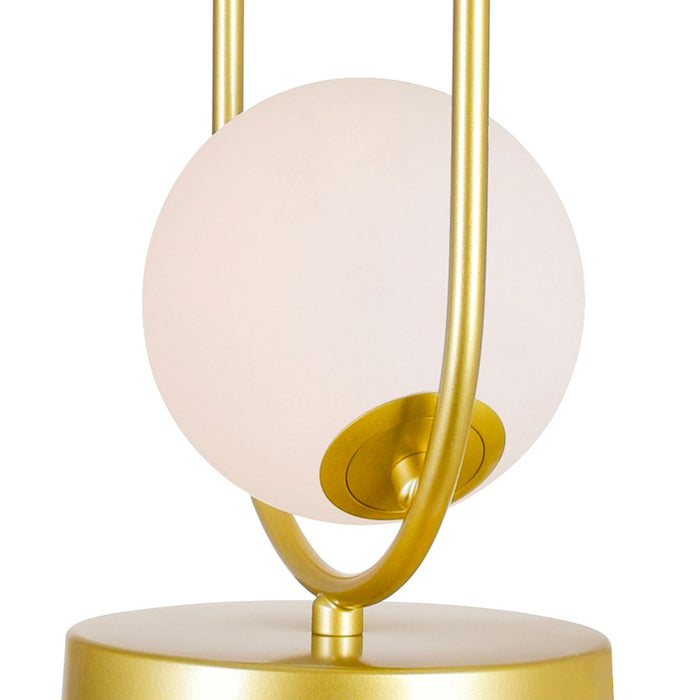CWI Lighting Celeste 2 Light Table Lamp, Medallion Gold/Frosted