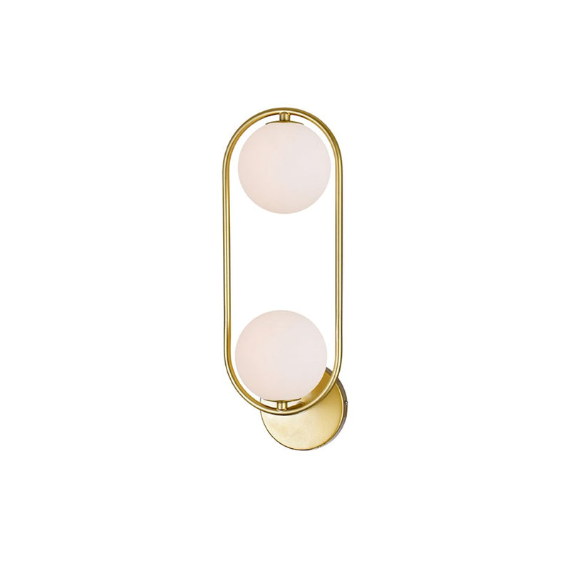 CWI Lighting Celeste 2 Light Wall Sconce, Medallion Gold/Frosted