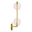 CWI Lighting Celeste 2 Light Wall Sconce, Medallion Gold/Frosted