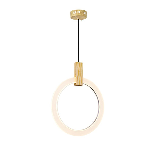 CWI Lighting Anello Down Pendant, White Oak - 1214P16-1-236