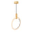 CWI Lighting Anello Down Pendant, White Oak