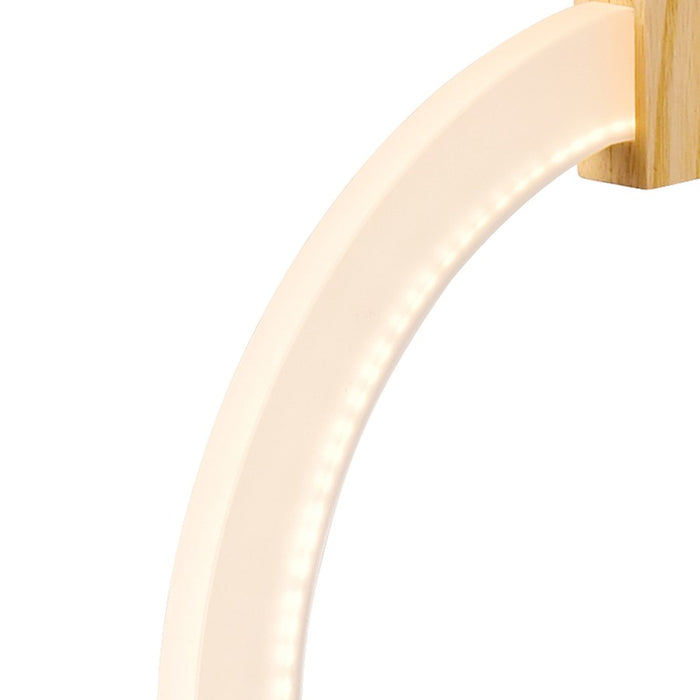 CWI Lighting Anello Down Pendant, White Oak